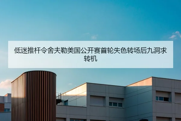 低迷推杆令舍夫勒美国公开赛首轮失色转场后九洞求转机